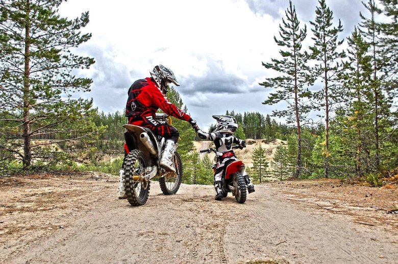 Мотокросс отец и сын