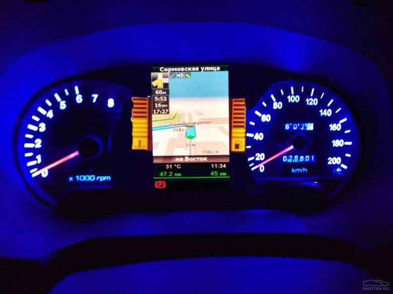 Приборка Hyundai Accent