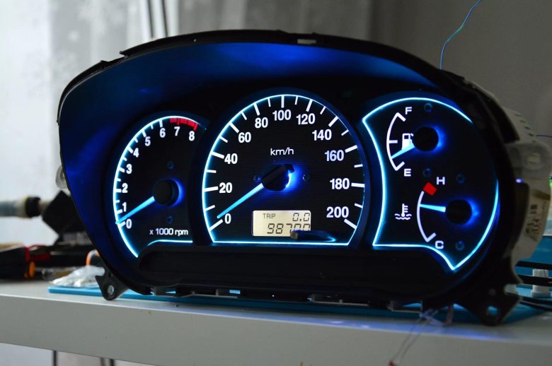 Приборка Hyundai Accent