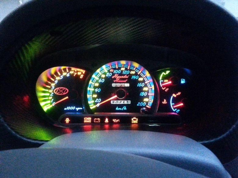 Приборка Hyundai Accent