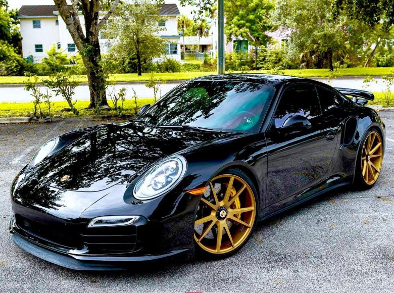 Порше 911 турбо s черный
