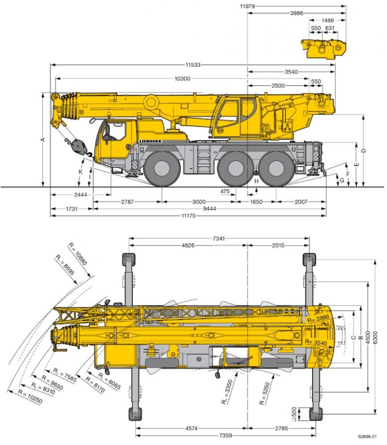 Кран Liebherr LTM 1100