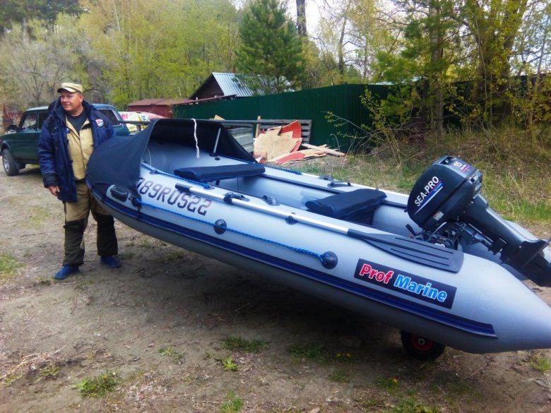 Лодка ПВХ 360 С мотором 9.9