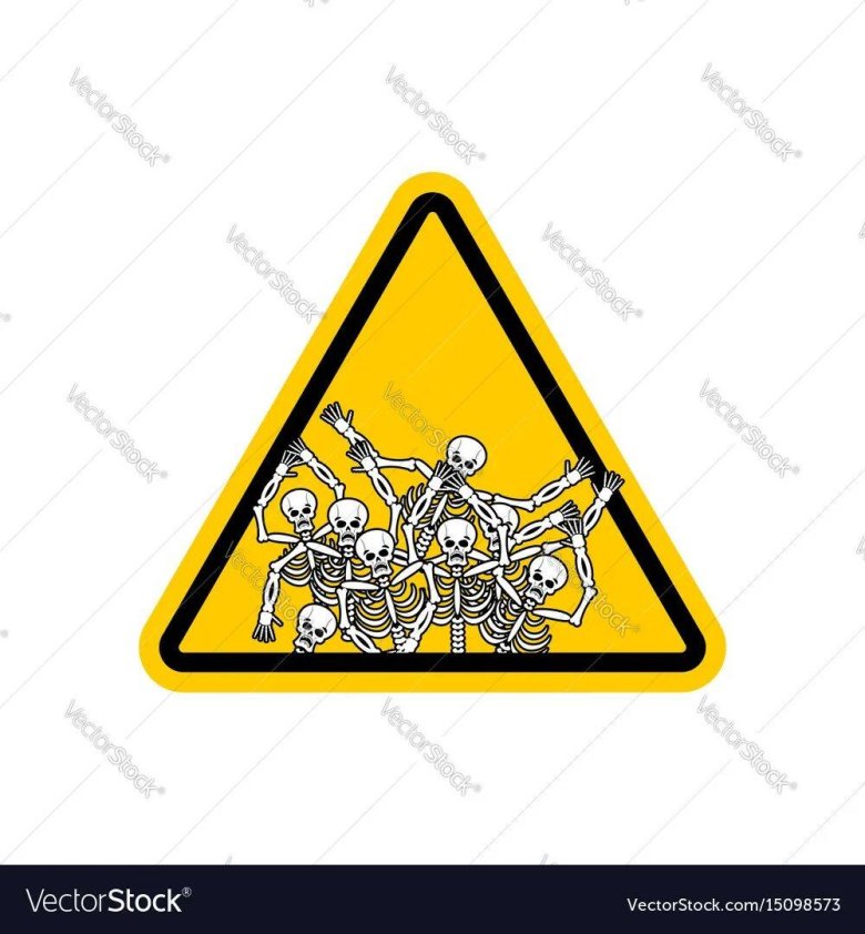 Знак осторожно яма