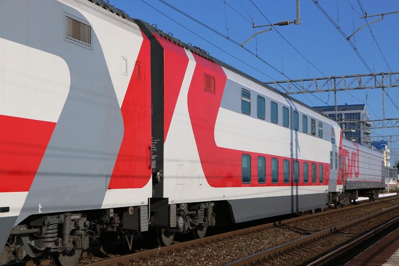 Поезд Пальмира двухэтажный Санкт-Петербург