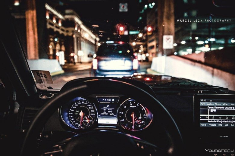 Mercedes g63 AMG ночью