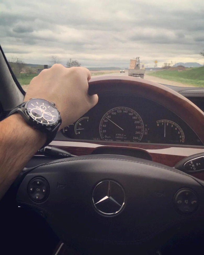 За рулем w221