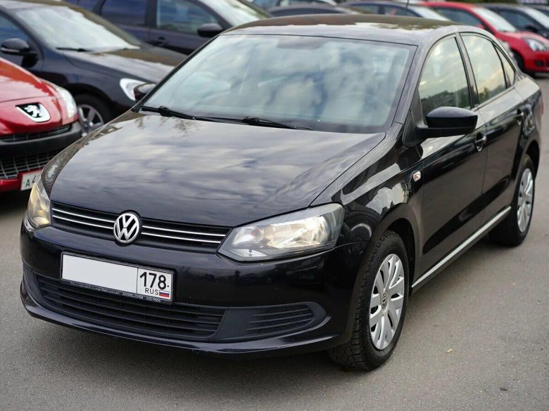 Volkswagen Polo 2014 черный