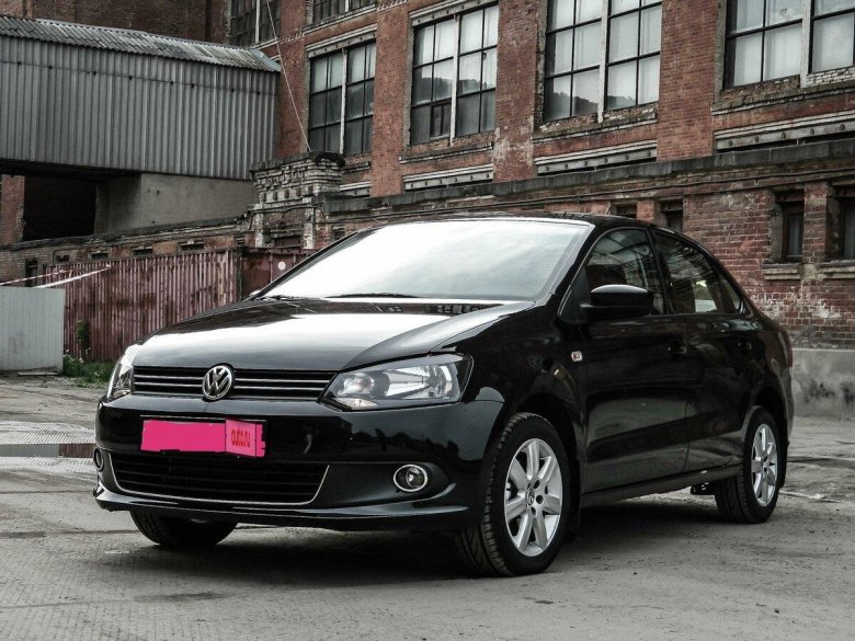 Volkswagen Polo sedan 2012 черный