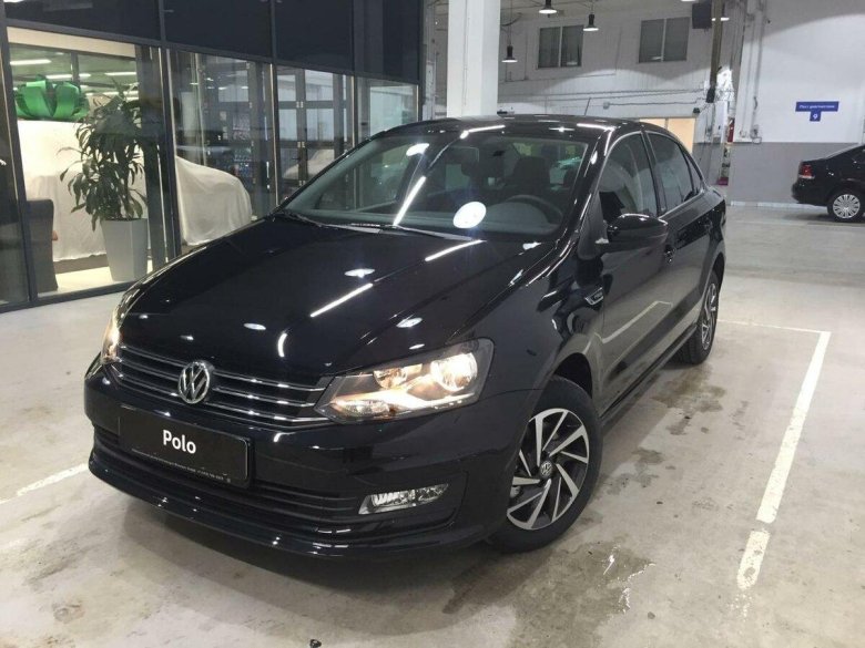 Volkswagen Polo sedan 2018 черный