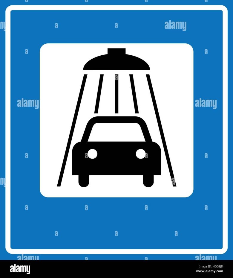 Знак мойка автомобилей