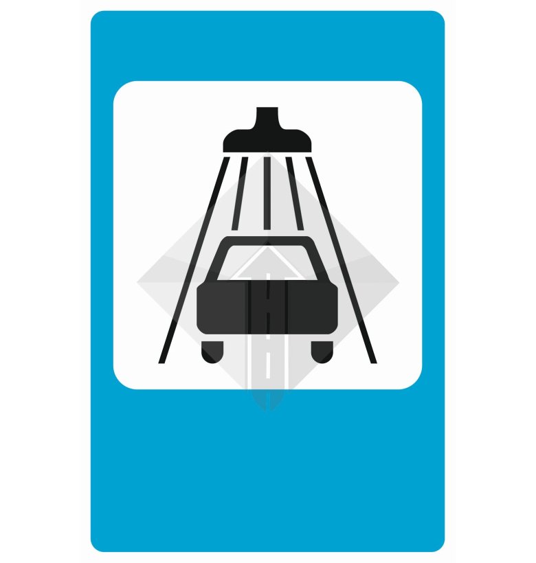 Знак мойка автомобилей