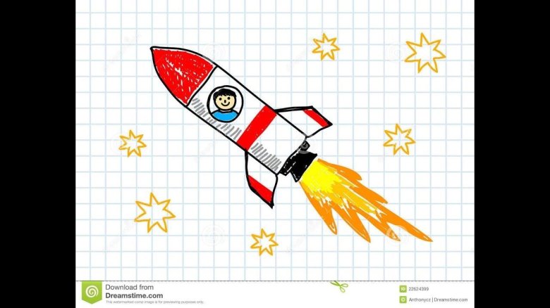 Ракета рисунок