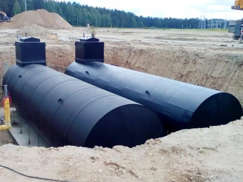 Подземные емкости хранения нефтепродуктов 20х50