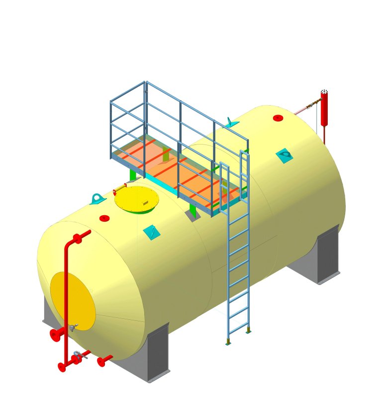 Резервуар горизонтальный стальной РГС-100