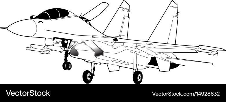 Самолет Су 30 вектор