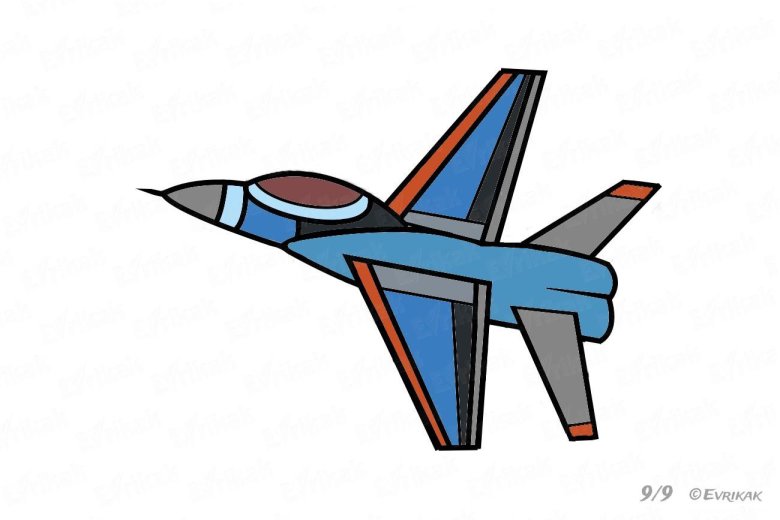 Военные самолеты для рисования