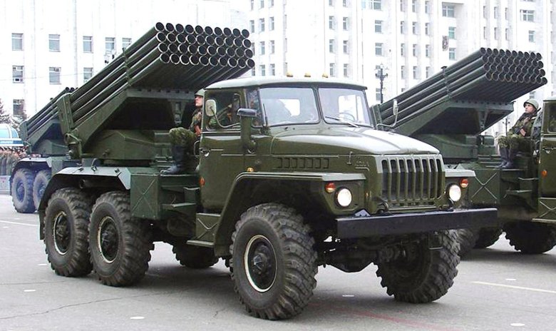 Урал 4320 град БМ-21