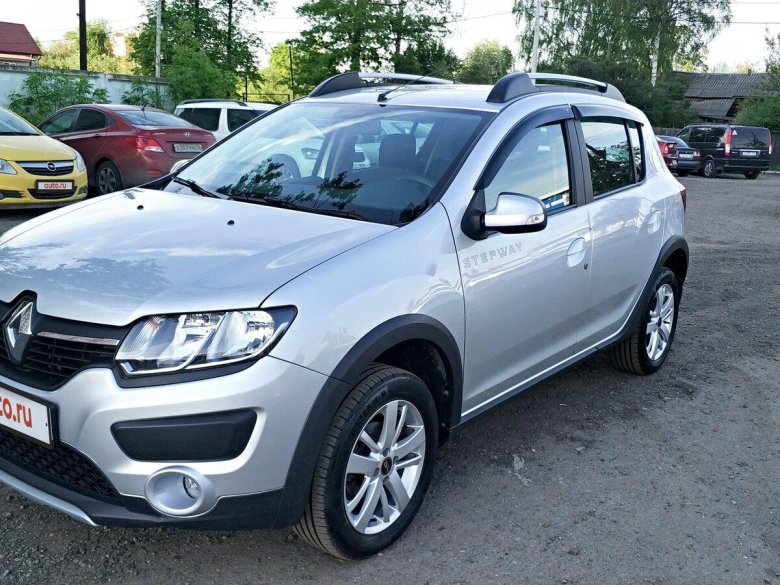Серебристый Рено Sandero Stepway 2