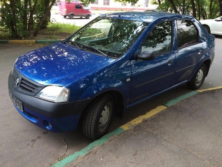 Renault Logan 2007 синий