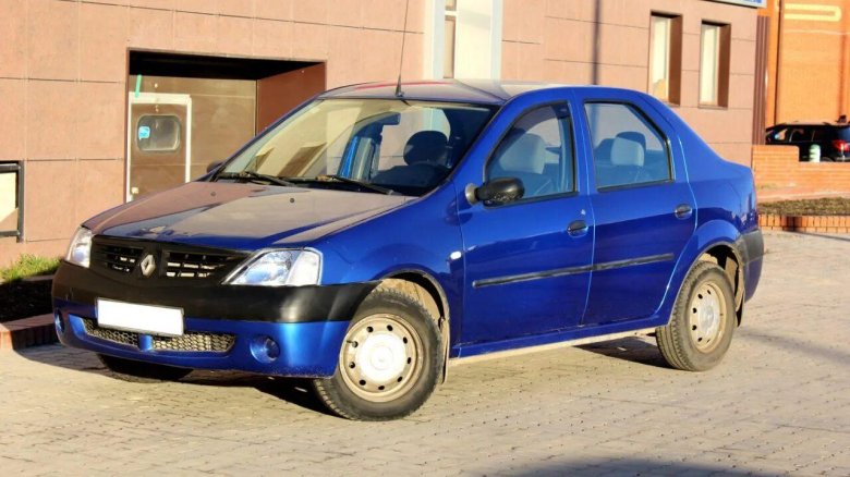 Рено Логан синий