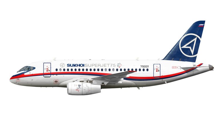 SSJ-100 самолет