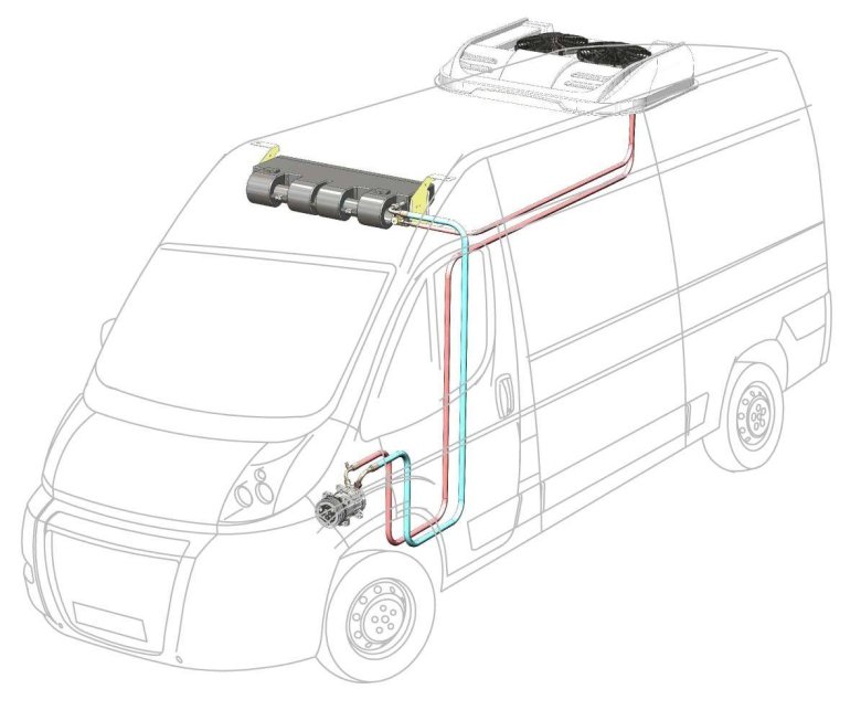 Накрышный кондиционер на Газель Некст