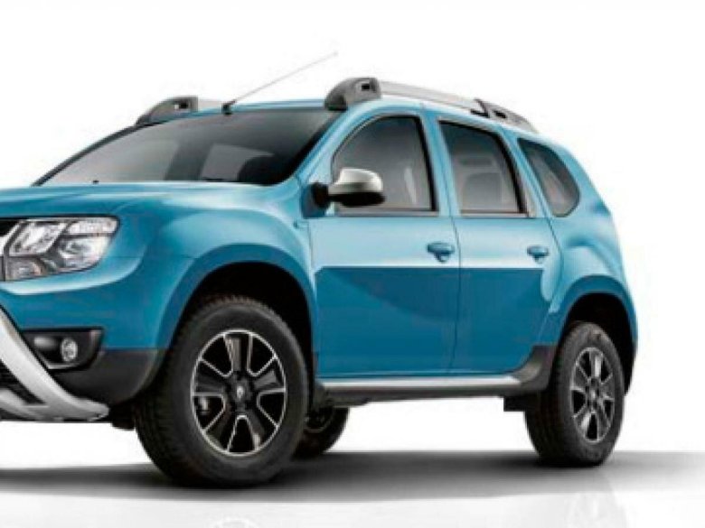 Рено Дастер серебристый на прозрачном фоне