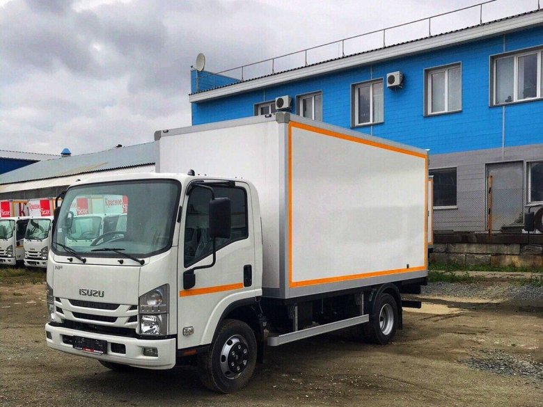Isuzu npr75 изотермический фургон