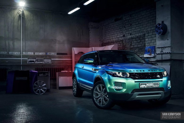 Рендж Ровер Эвок бирюзовый