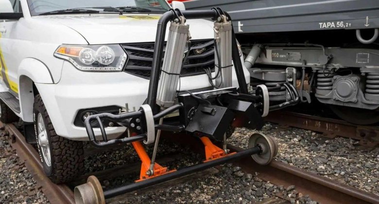 Для передвижения по рельсам