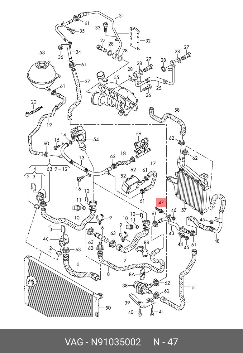 Система охлаждения Ауди ТТ