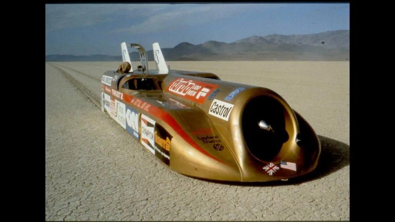 Энди Грин на Thrust SSC