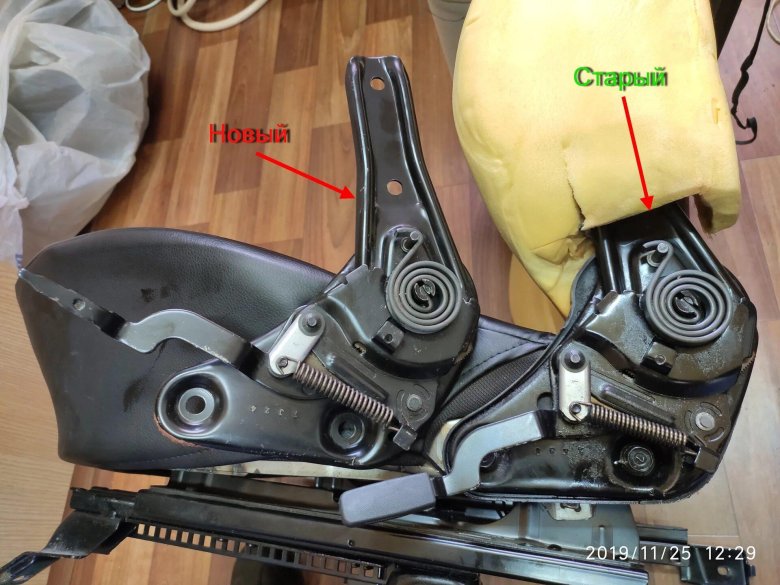 Механизм регулировки наклона спинки сиденья Дэу Нексия 2001