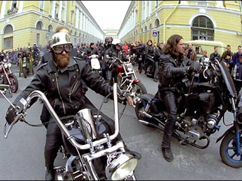 Ночные волки байкеры в Германии