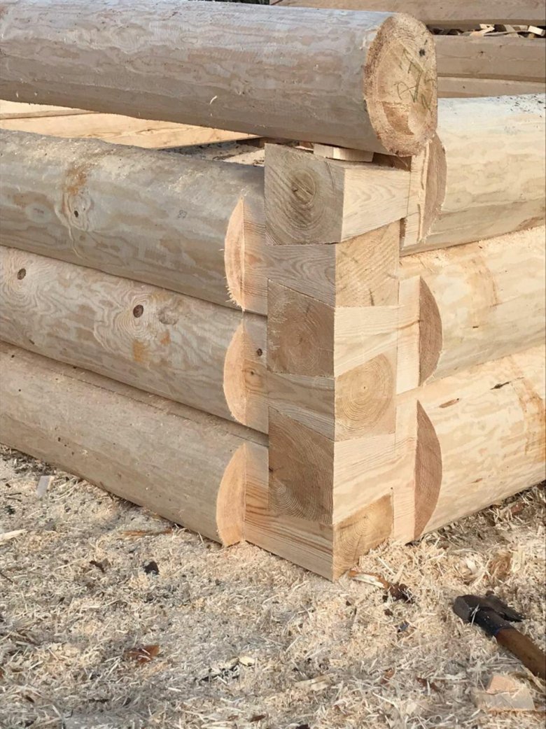 Сруб в лапу