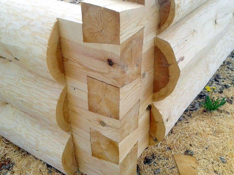 Сруб ласточкин хвост