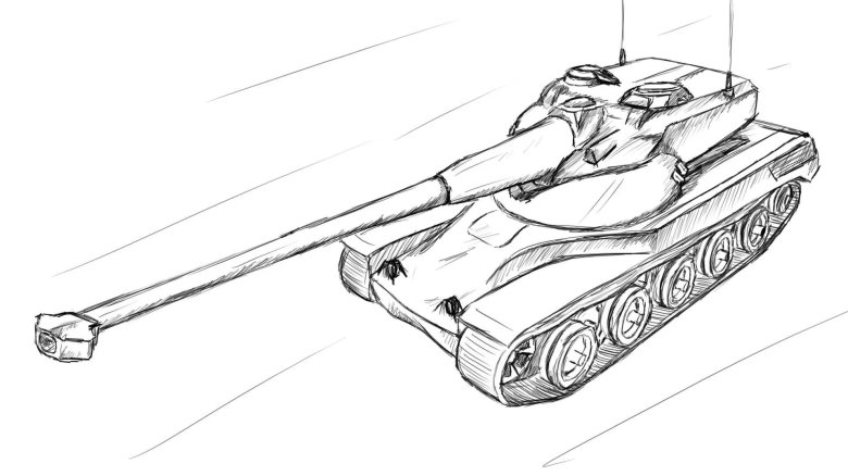 Раскраска танк AMX 50b