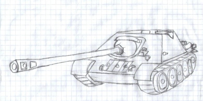 Т34 танк рисунок пошагово