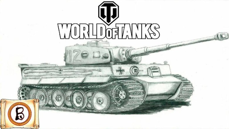 Рисунок танка тигр 1