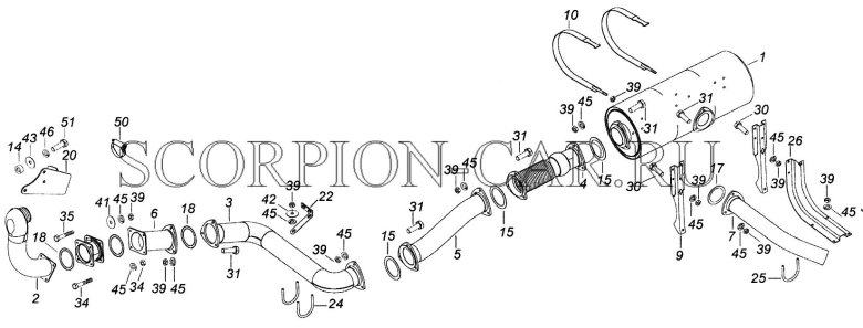 Выхлопная система КАМАЗ 4308 cummins евро 4