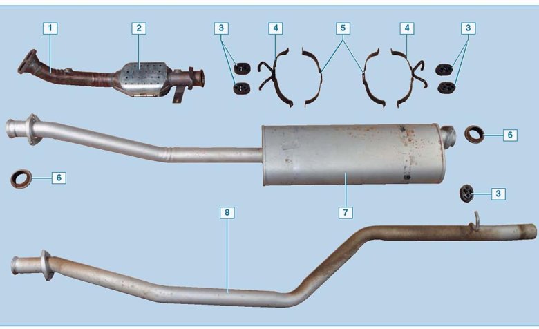 Выхлопная система ГАЗ 2705