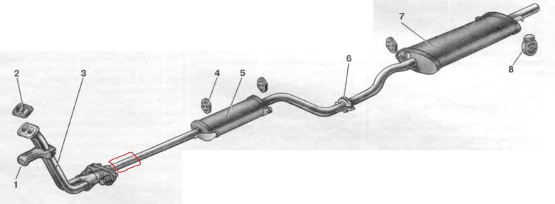 Выхлопная система ВАЗ 2115 1.5