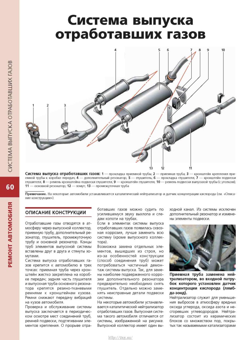 Выпускная система ГАЗ 31105 ЗМЗ 406