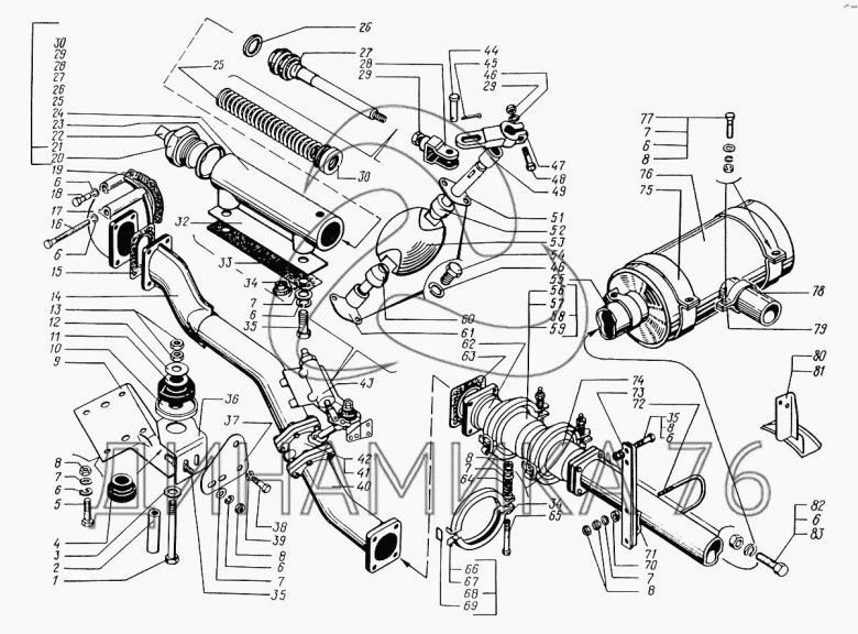 Тормозная система КРАЗ 63221