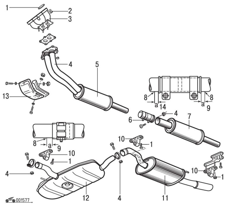 Фольксваген б4 выхлопная система