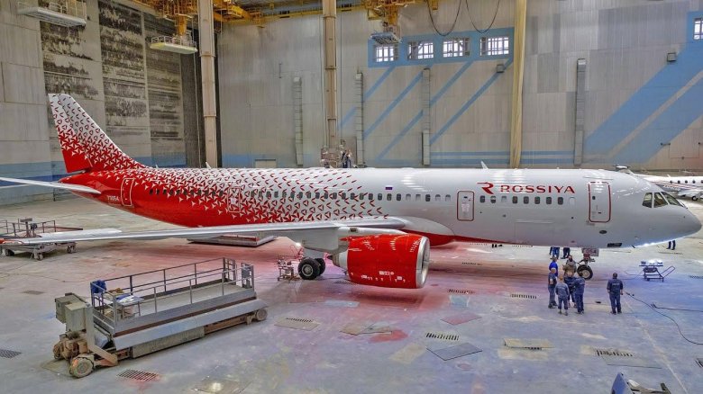 МС-21 В ливрее авиакомпании Россия