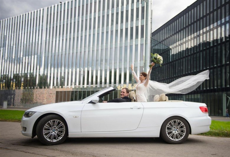 БМВ кабриолет на свадьбу