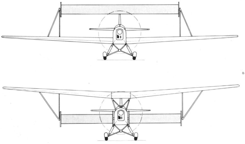 Самолёт с валообразными крыльями