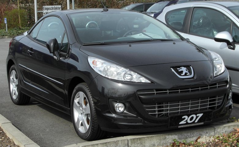 Пежо 207 черная